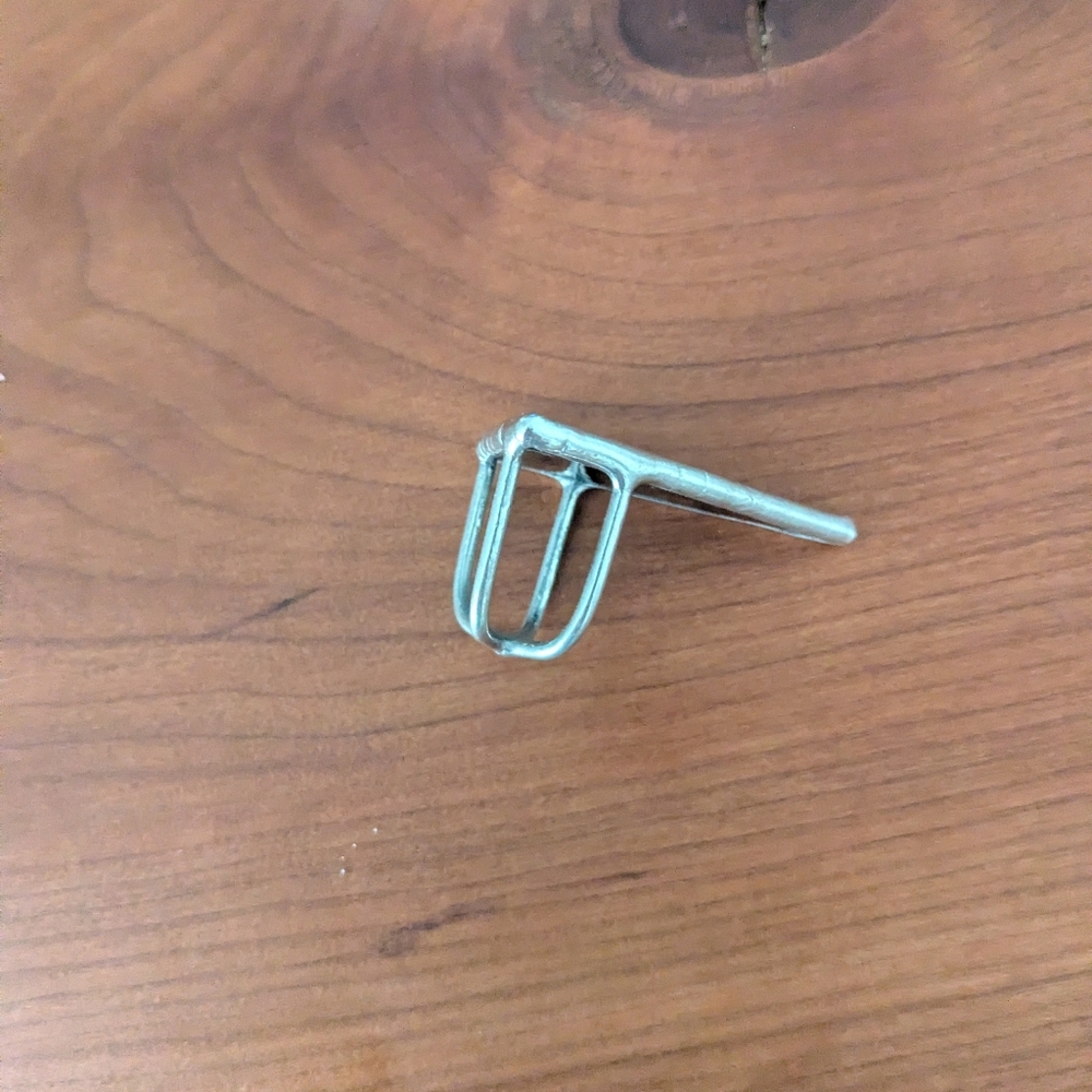 Black Glass Triangle Statement Ring - image 8